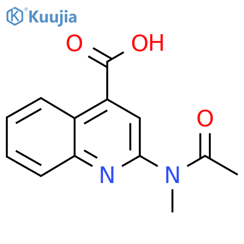 2-(N-methylacetamido)quinoline-4-carboxylic acid structure