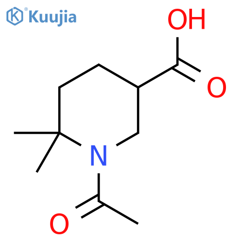 1-Acetyl-6,6-dimethylpiperidine-3-carboxylic acid structure