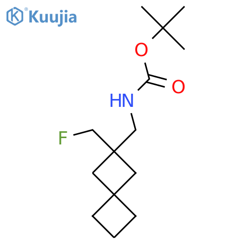 tert-butyl N-{2-(fluoromethyl)spiro3.3heptan-2-ylmethyl}carbamate structure