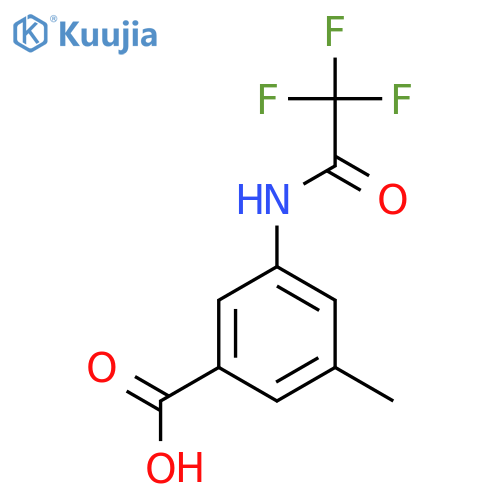 3-Methyl-5-(2,2,2-trifluoroacetamido)benzoic acid structure