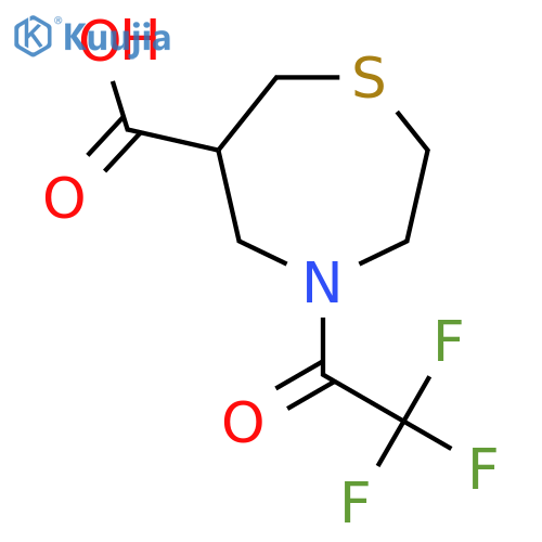 4-(Trifluoroacetyl)-1,4-thiazepane-6-carboxylic acid structure