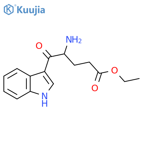 ethyl 4-amino-5-(1H-indol-3-yl)-5-oxopentanoate structure