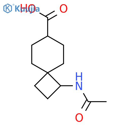 1-acetamidospiro3.5nonane-7-carboxylic acid structure
