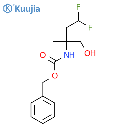 benzyl N-(4,4-difluoro-1-hydroxy-2-methylbutan-2-yl)carbamate structure