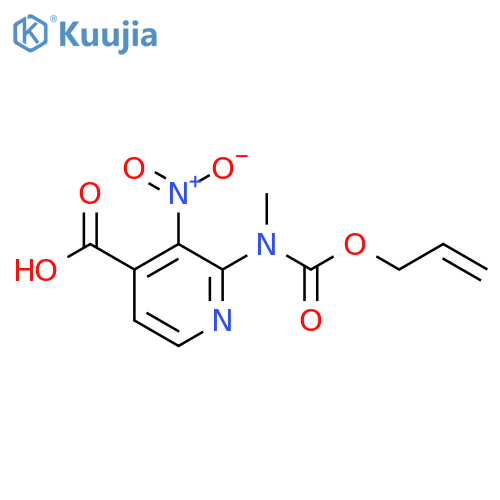 2-{Methyl[(prop-2-en-1-yloxy)carbonyl]amino}-3-nitropyridine-4-carboxylic acid structure