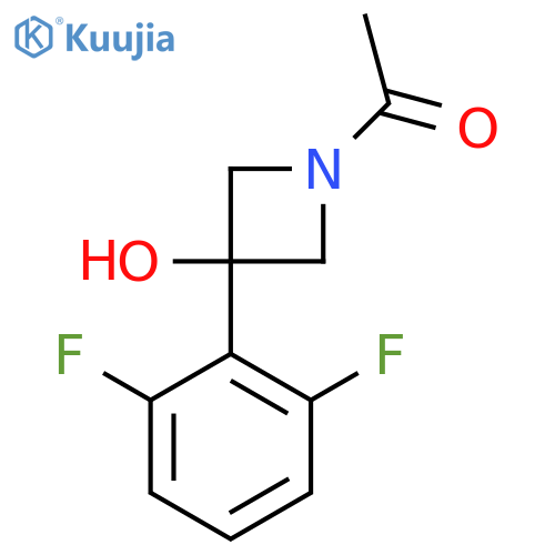 1-[3-(2,6-Difluorophenyl)-3-hydroxyazetidin-1-yl]ethan-1-one structure