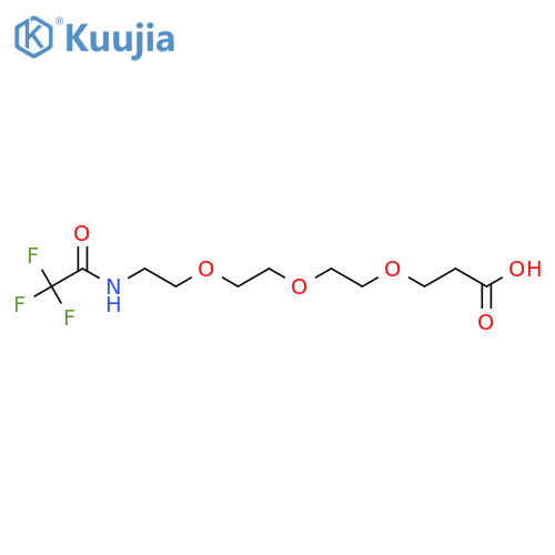 3-(2-{2-2-(2,2,2-trifluoroacetamido)ethoxyethoxy}ethoxy)propanoic acid structure