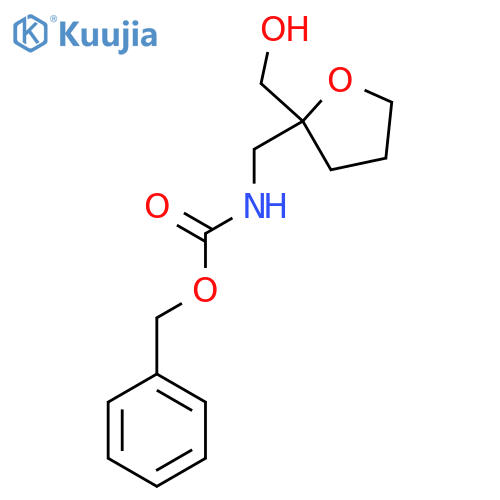 benzyl N-{2-(hydroxymethyl)oxolan-2-ylmethyl}carbamate structure