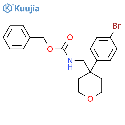 benzyl N-{4-(4-bromophenyl)oxan-4-ylmethyl}carbamate structure