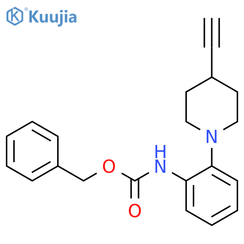 benzyl N-2-(4-ethynylpiperidin-1-yl)phenylcarbamate structure