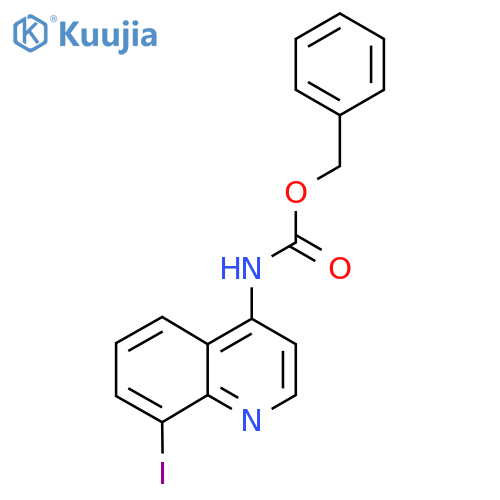 benzyl N-(8-iodoquinolin-4-yl)carbamate structure