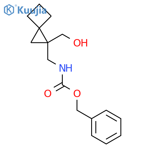 benzyl N-{[1-(hydroxymethyl)spiro[2.3]hexan-1-yl]methyl}carbamate structure