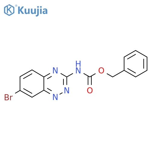 benzyl N-(7-bromo-1,2,4-benzotriazin-3-yl)carbamate structure
