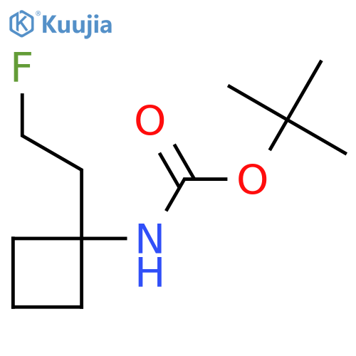 tert-butyl N-1-(2-fluoroethyl)cyclobutylcarbamate structure