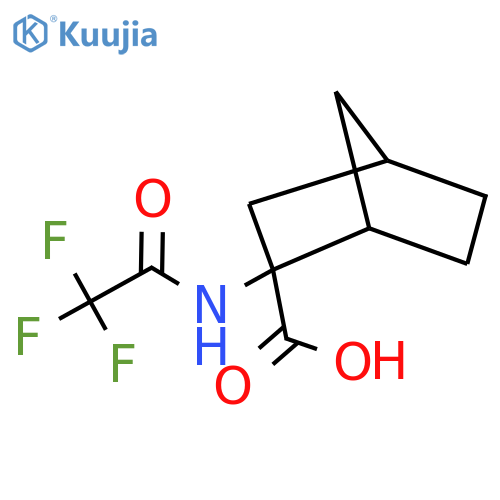 2-(2,2,2-trifluoroacetamido)bicyclo2.2.1heptane-2-carboxylic acid structure
