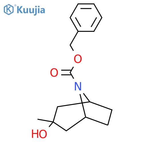Benzyl 3-hydroxy-3-methyl-8-azabicyclo[3.2.1]octane-8-carboxylate structure