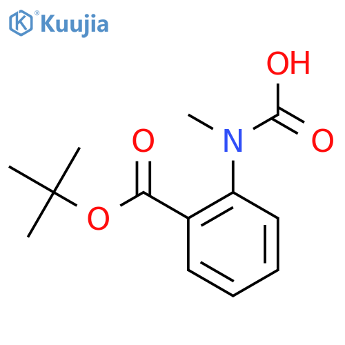 {2-(tert-butoxy)carbonylphenyl}(methyl)carbamic acid structure
