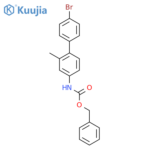 benzyl N-{4'-bromo-2-methyl-1,1'-biphenyl-4-yl}carbamate structure