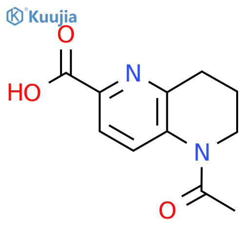 5-Acetyl-5,6,7,8-tetrahydro-1,5-naphthyridine-2-carboxylic acid structure
