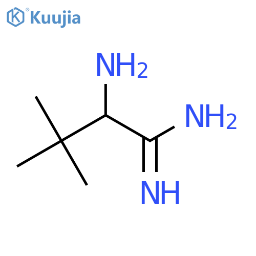2-Amino-3,3-dimethylbutanimidamide structure