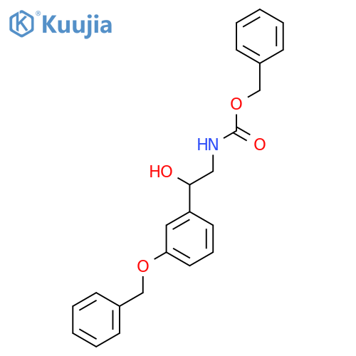 benzyl N-{2-3-(benzyloxy)phenyl-2-hydroxyethyl}carbamate structure