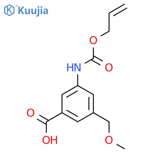 3-(methoxymethyl)-5-{(prop-2-en-1-yloxy)carbonylamino}benzoic acid structure