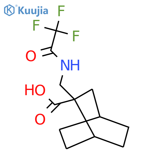 2-[(2,2,2-Trifluoroacetamido)methyl]bicyclo[2.2.2]octane-2-carboxylic acid structure