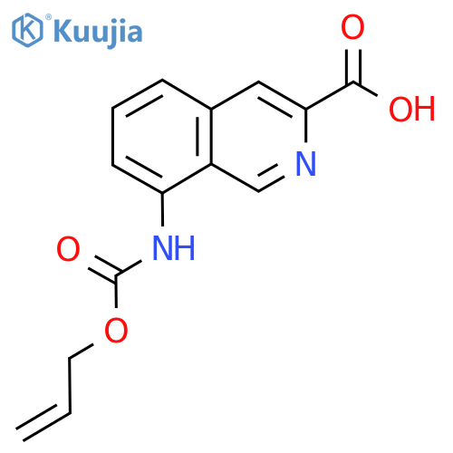 8-{[(Prop-2-en-1-yloxy)carbonyl]amino}isoquinoline-3-carboxylic acid structure