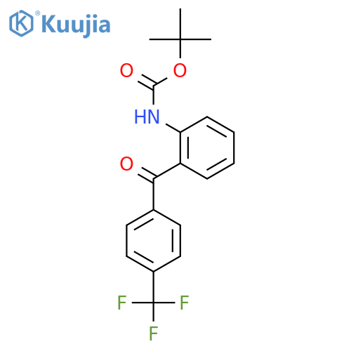 tert-butyl N-{2-4-(trifluoromethyl)benzoylphenyl}carbamate structure