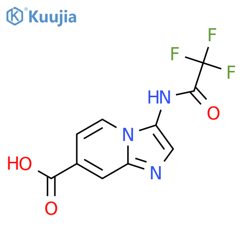 3-(2,2,2-Trifluoroacetamido)imidazo[1,2-a]pyridine-7-carboxylic acid structure