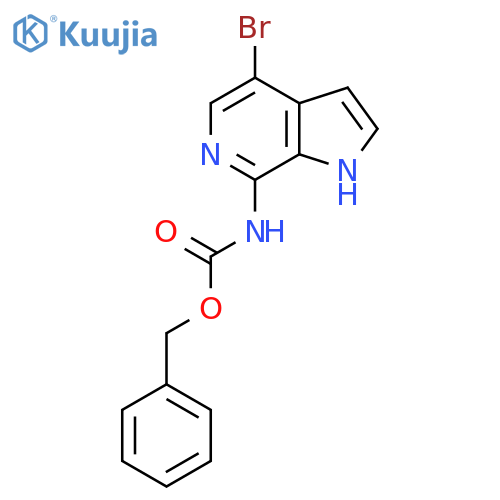 benzyl N-{4-bromo-1H-pyrrolo2,3-cpyridin-7-yl}carbamate structure