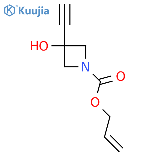 Prop-2-en-1-yl 3-ethynyl-3-hydroxyazetidine-1-carboxylate structure