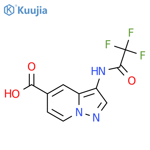 3-(2,2,2-Trifluoroacetamido)pyrazolo[1,5-a]pyridine-5-carboxylic acid structure