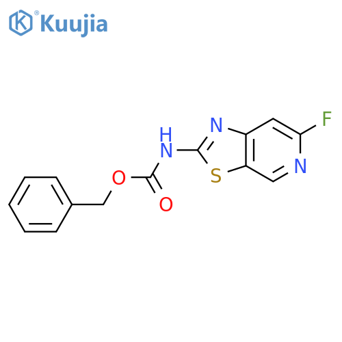 benzyl N-{6-fluoro-1,3thiazolo5,4-cpyridin-2-yl}carbamate structure