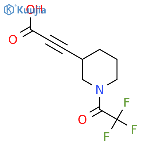 3-1-(2,2,2-trifluoroacetyl)piperidin-3-ylprop-2-ynoic acid structure