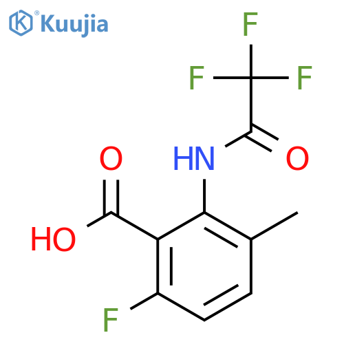 6-Fluoro-3-methyl-2-(trifluoroacetamido)benzoic acid structure