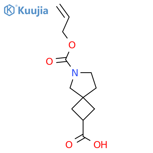 6-(prop-2-en-1-yloxy)carbonyl-6-azaspiro3.4octane-2-carboxylic acid structure