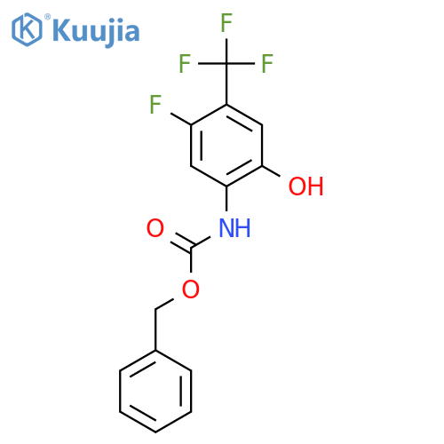 benzyl N-5-fluoro-2-hydroxy-4-(trifluoromethyl)phenylcarbamate structure