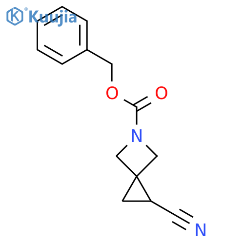 benzyl 1-cyano-5-azaspiro2.3hexane-5-carboxylate structure