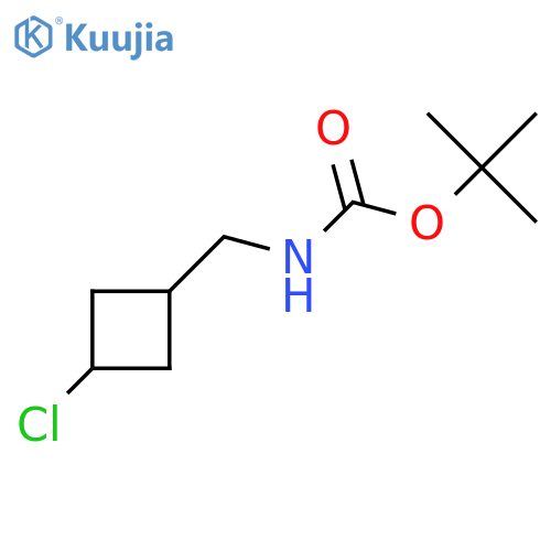 tert-butyl N-[(3-chlorocyclobutyl)methyl]carbamate structure