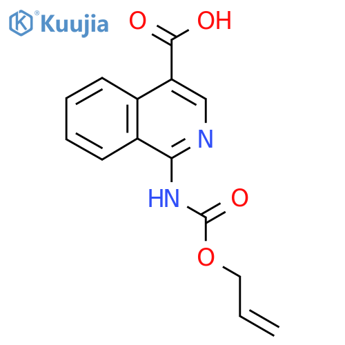 1-{[(Prop-2-en-1-yloxy)carbonyl]amino}isoquinoline-4-carboxylic acid structure