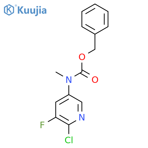benzyl N-(6-chloro-5-fluoropyridin-3-yl)-N-methylcarbamate structure