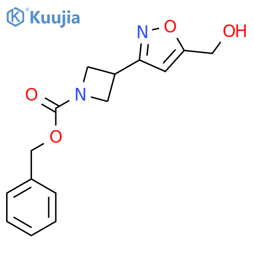 benzyl 3-5-(hydroxymethyl)-1,2-oxazol-3-ylazetidine-1-carboxylate structure