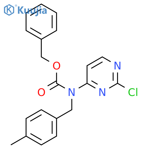 benzyl N-(2-chloropyrimidin-4-yl)-N-(4-methylphenyl)methylcarbamate structure