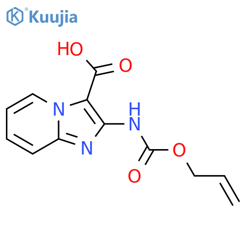 2-{(prop-2-en-1-yloxy)carbonylamino}imidazo1,2-apyridine-3-carboxylic acid structure