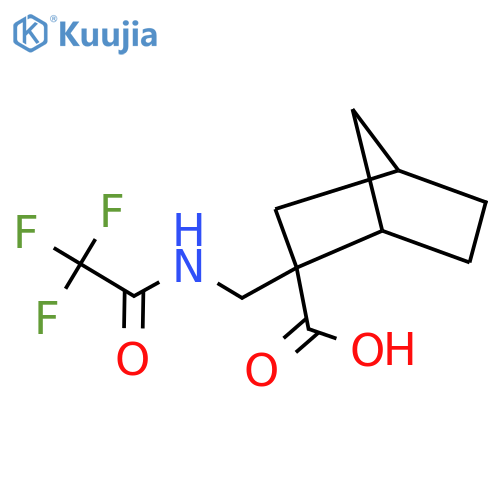 2-(2,2,2-trifluoroacetamido)methylbicyclo2.2.1heptane-2-carboxylic acid structure
