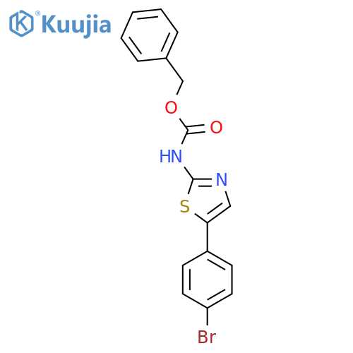benzyl N-5-(4-bromophenyl)-1,3-thiazol-2-ylcarbamate structure