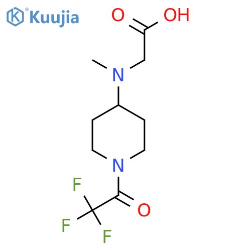 2-{methyl1-(trifluoroacetyl)piperidin-4-ylamino}acetic acid structure