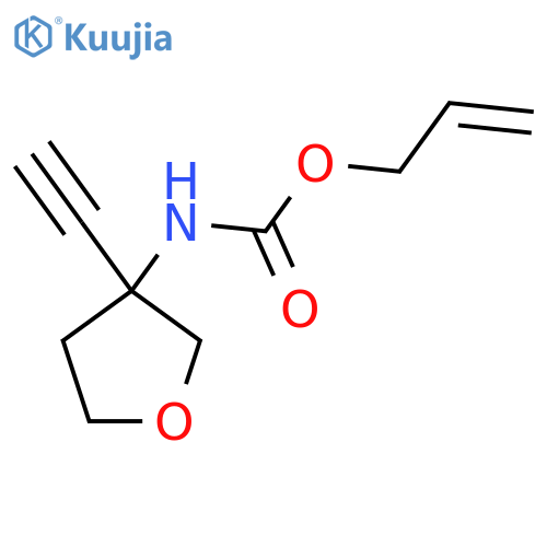 prop-2-en-1-yl N-(3-ethynyloxolan-3-yl)carbamate structure