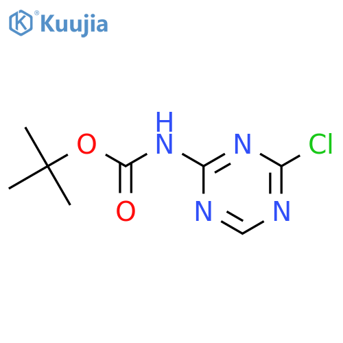 tert-butyl N-(4-chloro-1,3,5-triazin-2-yl)carbamate structure